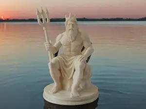 Poseidone, Signore dei Mari – Statua 3D mitologica