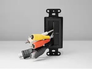 Flexible Cable Pass-Through Wall Plate Insert
