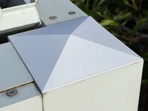 Customisable end-cap with pitched roof