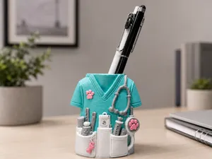 Cute Vet Desk Pen Holder / Organizer