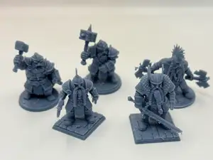 Dwarf Iron Guard - 5 Warrior Set (32mm D&D)