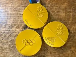 2026 Winter Olympics Medal with Display