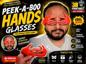 Peek-A-Boo Hands Glasses