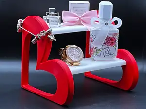Heart rack - 2-tier rack for Valentine's day