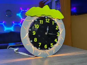 Brake Disc Wall Clock and Light
