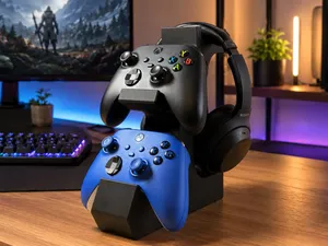Dual Xbox Controller and Headset Holder