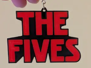 New Jersey Fives keychain or pendant