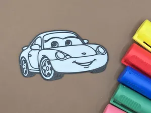 Sally Carrera Coloring Panel