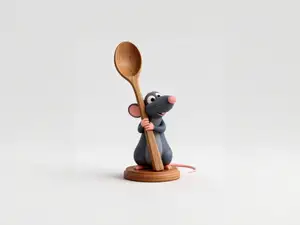 料理鼠王-迪士尼动画电影周边手办-儿童涂色玩具
