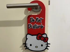 Door hanger Do Not Disturb Hello Kitty