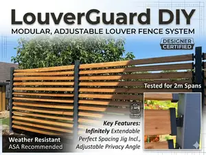 LouverGuard DIY – Adjustable Louver Fence System