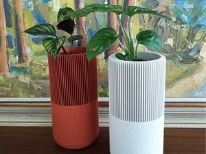 Ripped Planter with Drainage Tray