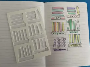 Reading Book Tracker Planner Stencil