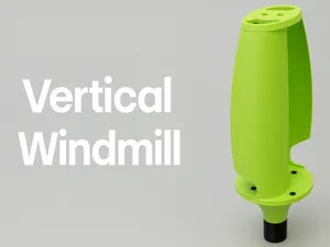 Vetical Windmill / Mounted with ball bearings