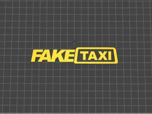 fake taxi mirror hanger, kaychain