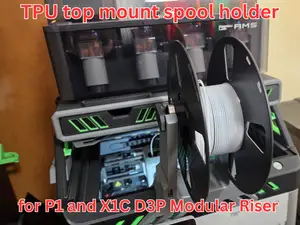 TPU Top mount spool holder - D3P riser