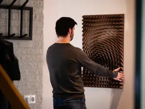 3D Printed Wall-Art - Copper Vortex