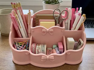 Coquette Bow Desk Organizer & Stationery Holder