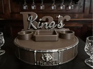 Custom King’s Bar – Personalized Whiskey Stand