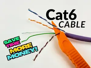 RJ45 Cat6 Cable Untwist Tool for Faster Crimping