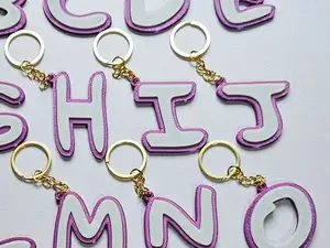 Letter i keychain