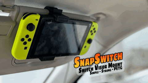 SnapSwitch: Nintendo Switch Sun Visor Snap Mount
