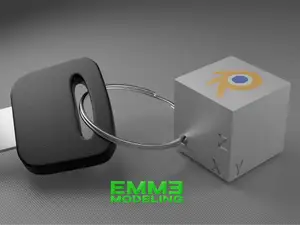 Blender Cube Keychain
