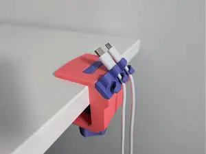 Desk clamp cable holder - Modular