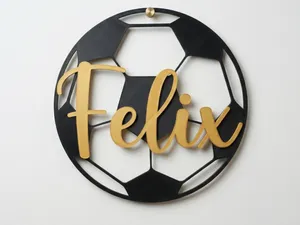 Türschild mit Fußball und Name "Felix"