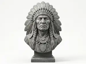 Indian chief statue
