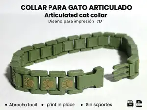 Collar articulado para gato