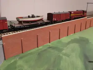 Brick Railway wall 1:87 H0 scale