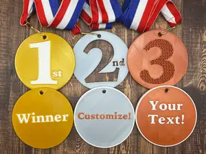 Customizable Sports Medal - Customize in Slicer