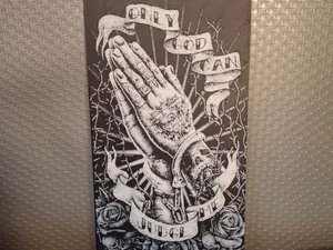 Only God Can Judge Me – Hueforge Wall Art
