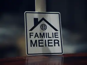 Klingelschild Namensschild - Anpassbar Magnetisch