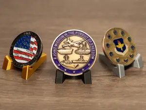 Single Challenge Coin Display