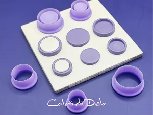 Cutter per paste polimeriche cabochon rotondi