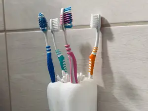 "The Tooth" toothbrush cup