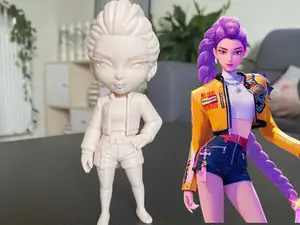 Kpop demon hunters Rumi chibi style