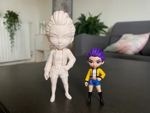 Kpop demon hunters Rumi chibi style