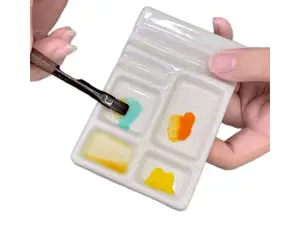 多功能洗笔盒 调色板盒 美甲调色盒 水彩洗笔盒