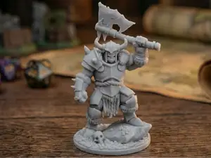 Orc Warlord - Heavy Armor Miniature - D&D