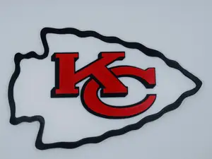 Kansas City Chiefs Arrowhead Logo Wall Sign