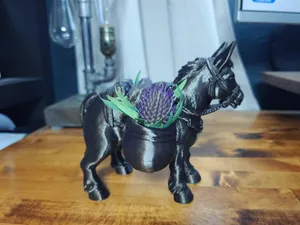 Decoative Pack Mule Planter
