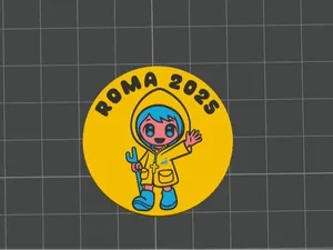 Jubilee 2025 Rome Light Brooch | Pin Gift