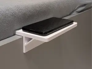 Universal Bedside clip-on shelf tray for beds.