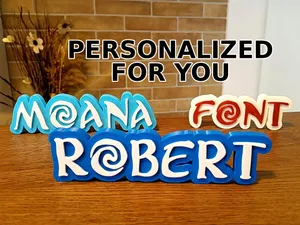 Moana Font Customizable