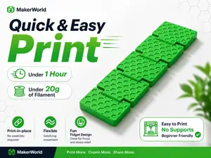 HoneyFlip Fidget Strip | Print-in-Place Desk Toy 