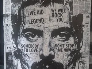 Freddy Mercury newspaper hueforge