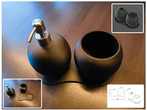 Seifenspender Zahnputzbecher Set v4 Kugel